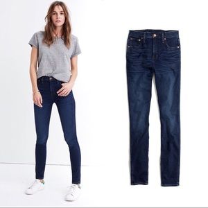 Madewell 10" High-Rise Skinny Jeans in Hayes Wash